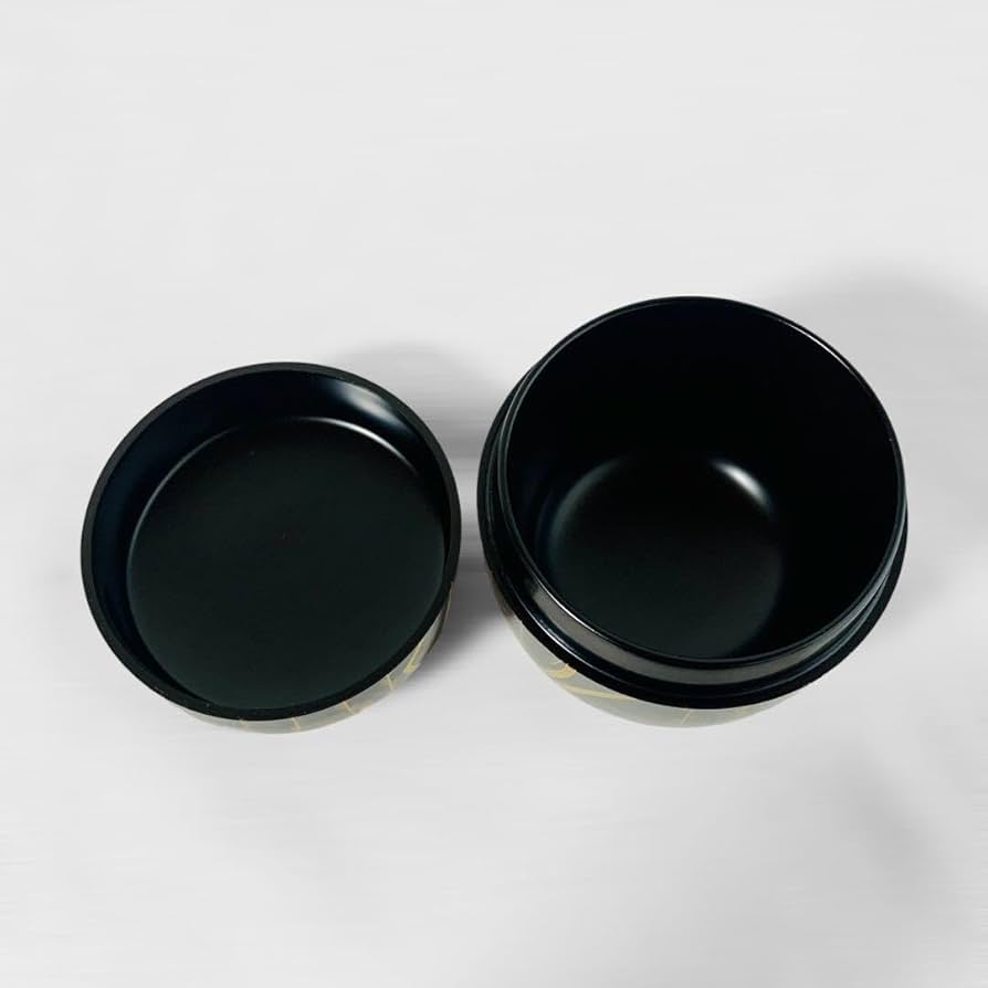 Amazon.co.jp: 北村葵春 造 四季七宝蒔繪 中棗 黒塗 茶道具 桐箱